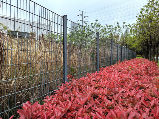 Double Wire Fence - Peach Shaped Post